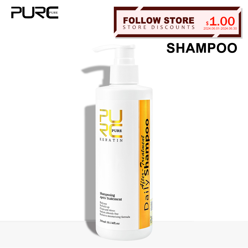 Hair Care Keratin Shampoo - PURC Daily Shampoo Hair Scalp Cleaning