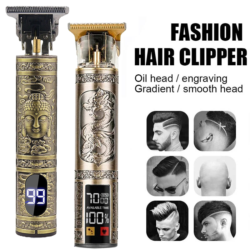 Hair Care Barber - Rechargeable Mens T9 Carving Hair Clipper