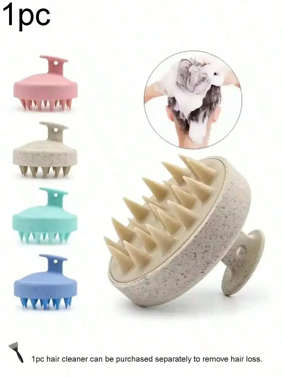 1pc Soft Silicone Scalp Massag - đánh giá và giá Hair Care For Curly Dry Hair