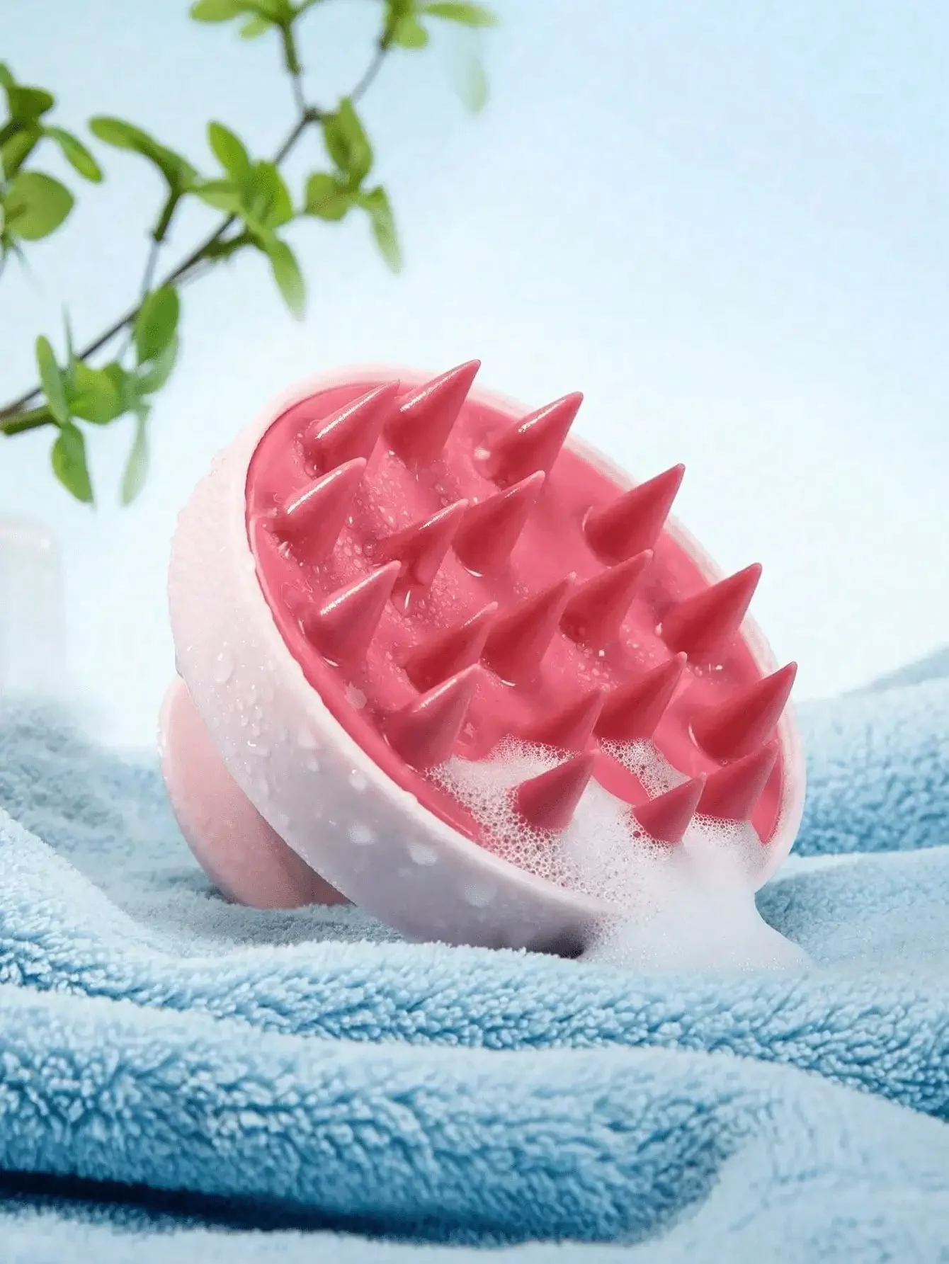 1pc Soft Silicone Scalp Massag - đánh giá và giá Hair Care For Curly Dry Hair