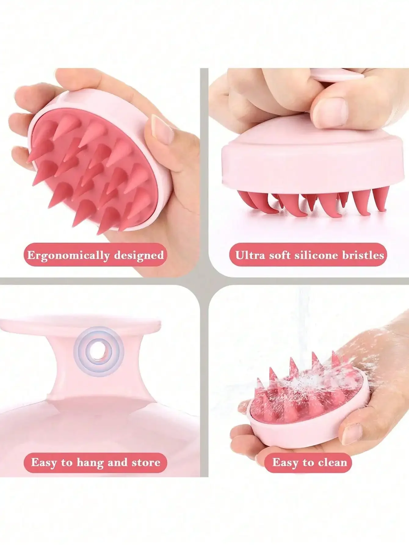1pc Soft Silicone Scalp Massag - đánh giá và giá Hair Care For Curly Dry Hair