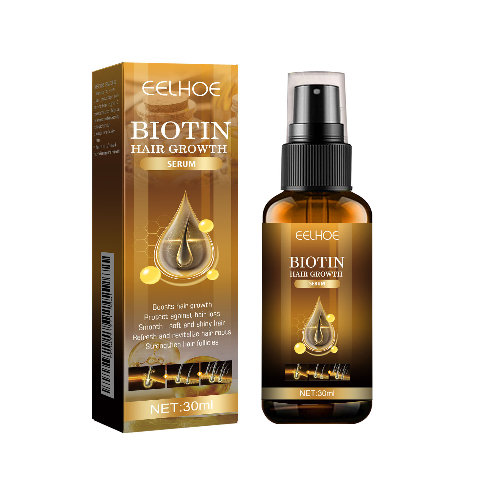EELHOE Biotin Hair Growth Seru - đánh giá và giá Hair Care Natural Products