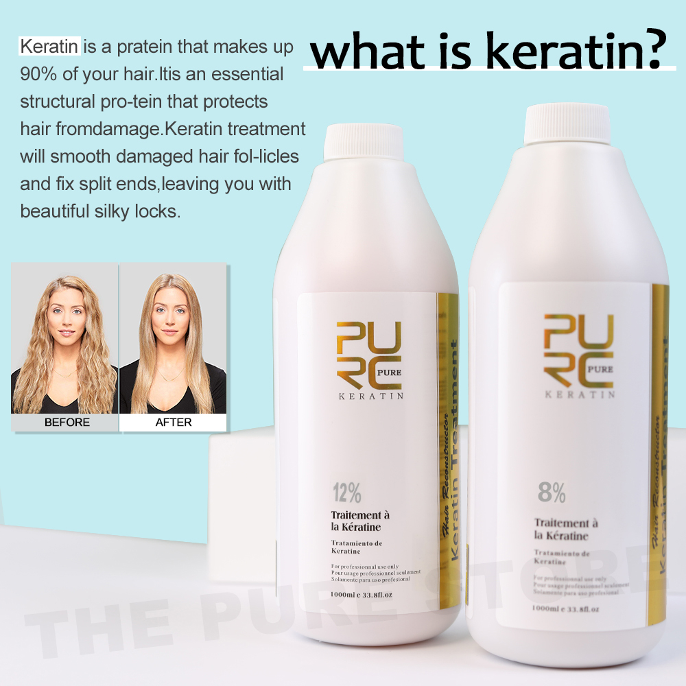PURC 8% Keratin Smoothing Trea - đánh giá và giá Hair Care Keratin Shampoo