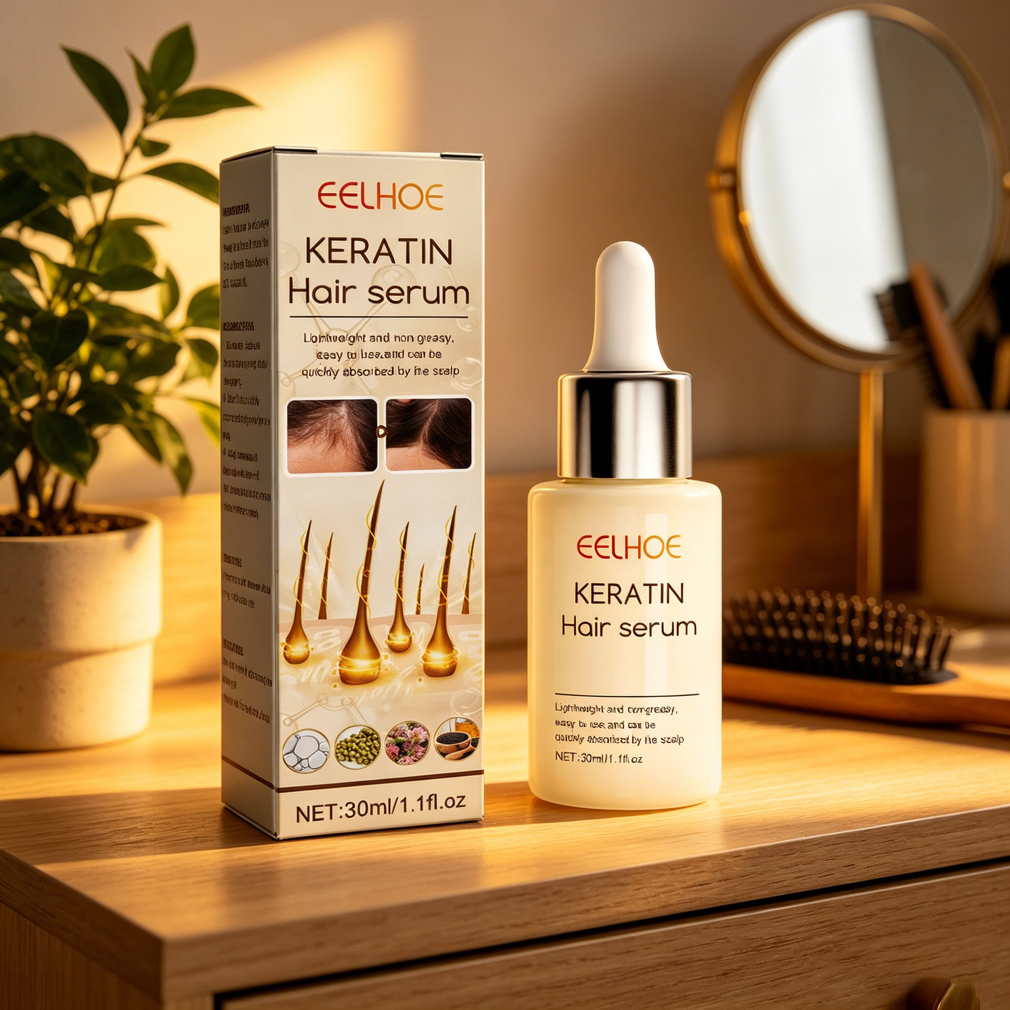Dense Hair Essence Oil Strong  - đánh giá và giá Split End Repair Serum