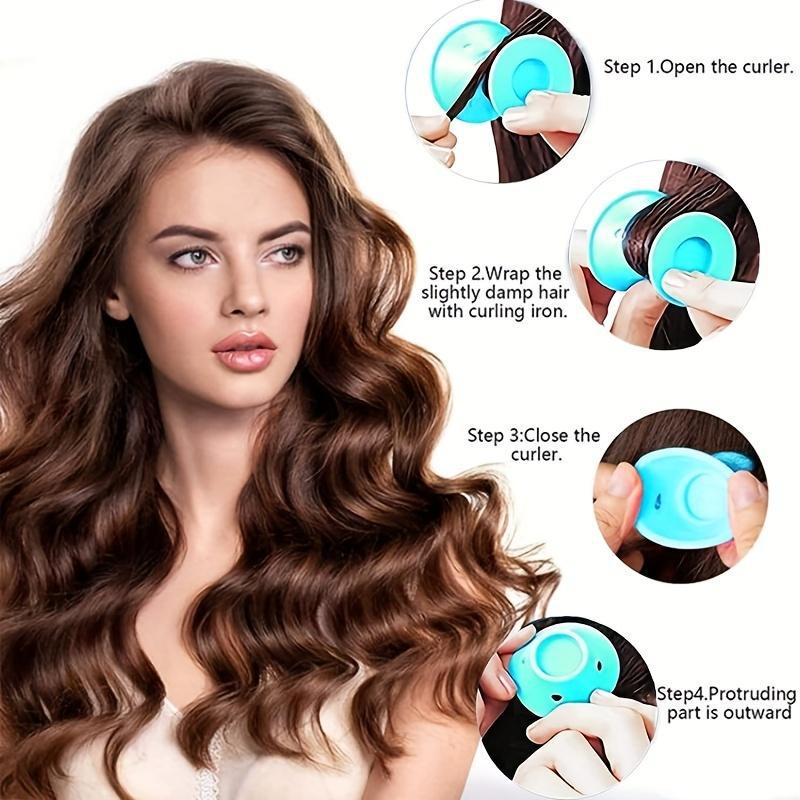 10pcs hair curler  Magic Silic - đánh giá và giá Hair Care For Curly Dry Hair